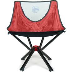 CLIQ Chair Compact, Foldable Red Chair Lightweight Camping Chair Portable Beach Chair