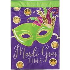 Garden & Outdoor Environment Dicksons Garden Flags Purple & Green Mask