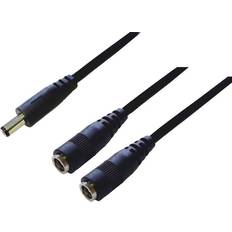 Elartikler BKL Electronic DC-Fordeler Lavspændingsstik 5.5 mm 2.5 mm 0.30 m