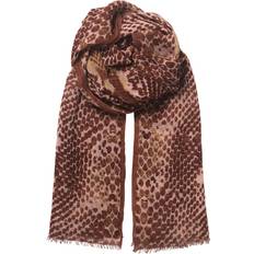 Dam - Rosa Halsdukar & Sjalar Becksöndergaard Russel Snake Scarf 100x200 cm, Dusty Pink, 60% Cotton 40% Modal