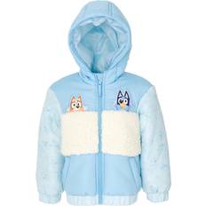 Outerwear Bluey Bluey Bingo Toddler Girls Zip Up Winter Coat Puffer Jacket 3T