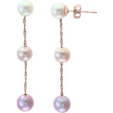 Earrings Effy Cultured Freshwater Pearl Tin Cup Necklace Bracelet Earrings Jewelry Collection Rose Gold