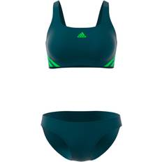 adidas 3-Streifen Bikini Damen AEX3 arcngt/luclim Grau