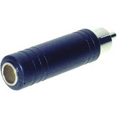 TRU Components Jack-adapter Cinch-stik 6.3 mm Mono Poltal 2