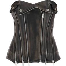 Leather T-shirts & Tank Tops Dion Lee Leather Biker Corset Top