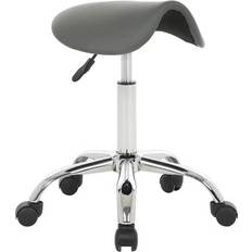 Adjustable Backrest - Rotatable Office Chairs Lykke Taburete de Trabajo Comfort Gris Office Chair