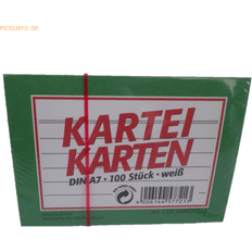Landre 100420215 Record Cards Ruled A7 Pack