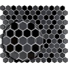 Tiles Merola Tile Affinity Tile FTC1CT Citi 11-7/8" 10-1/4" Hexagon Geometric Mosaic Tile