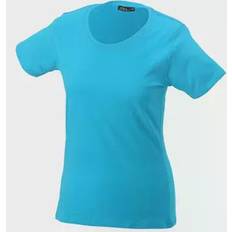 Basic-T T-shirt dam, Turquoise