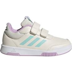adidas Tensaur Hook and Loop Shoes - Chalk White/Semi Flash Aqua/Bliss Lilac