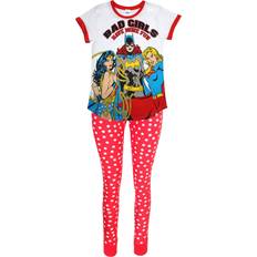 Vrouw - Wit Pyjama's DC Comics Justice League Bad Damespyjamaset - Wit