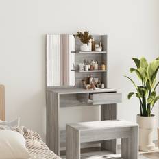 Gråa Sminkbord vidaXL 820491 Gray Sonoma Oak Sminkbord 40x74.5cm