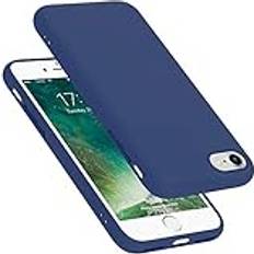 Cadorabo LIQUID BLAU, Apple iPhone 7 8 SE2 2020 Case for Apple iPhone 7 7S 8 SE 2020 Cover Protection TPU Silicone Gel Blue