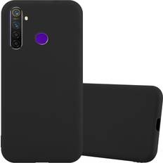 Bumpers Cadorabo CANDY BLACK Case for Realme 5 5i 6i C3 Cover Protection TPU Silicone Gel Back case Candy Design Black