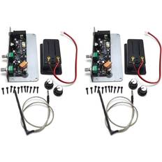 Tlily 2X Active Mute Guitar Pickup 3.5 mm Output Plug Pickup with 9V Battery Box Black Silent Guitarra Accessories