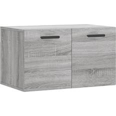 vidaXL grey sonoma, Cabinet Storage Cabinet Display Cabinet White Engineered Wood - White/Grey