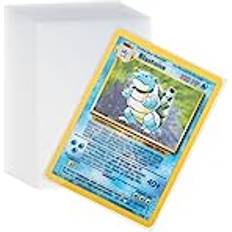 Carehabi 300PCS Pochette Carte, 0,2 MM d'épaisseur Transparentes Protège Carte Pour Cartes Pokémon, Cartes de Change, Yu-Gi-Oh, Magic(66 x 92 MM)