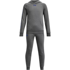 S Fleece-Bekleidung Under Armour Boy's UA Rival Fleece Suit - Castlerock Light Heather/Team Royal