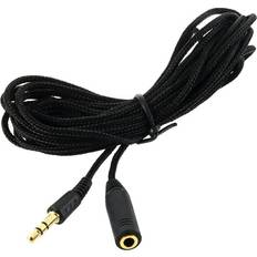 Northix Vävd 3.5mm Aux Förlängningskabel 5 m