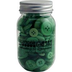 Buttons Buttons Galore Button Mason Jars-Greenery