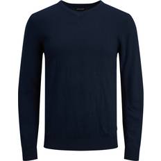 Jack & Jones Emil V Neck Pullover - Navy Blazer