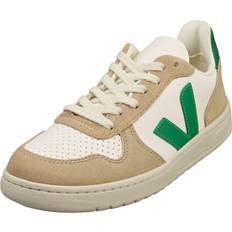 Veja V-10 Leather Trainers white/beige