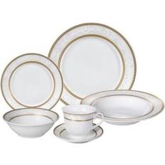 Lorren Home Trends Amelia Gold Dinner Set