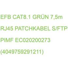 Kabler M-CAB EFB CAT8.1 Grãn 7.5m RJ45 Patchkabel