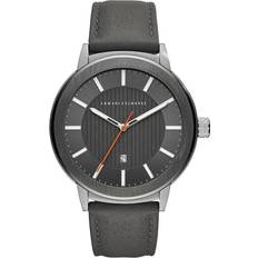 Armani Exchange AX1462 Men's Watch Grey Leather Strap