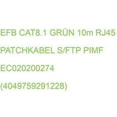 Kabler M-CAB EFB CAT8.1 Grãn 10m RJ45 Patchkabel 10m