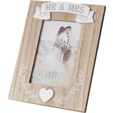 WIDDOP and Co Mr & Mrs 4" 6" Light Photo Frame