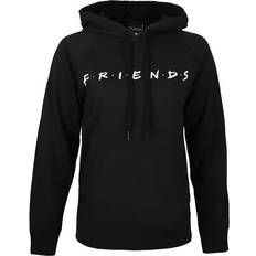 Friends Womens/Ladies Logo Hoodie Black/White