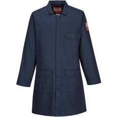 Cheap Work Jackets Portwest Flame Resistant Standard Coat - Navy