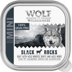 Wolf of Wilderness MINI Adult 6 x 150 g Alimento Umido Per Cani - Black Rocks - Capra