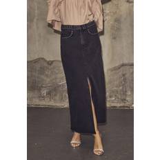 Co'Couture Denim Skirts Female - Black