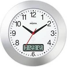 Peweta Arabiske tal 30 cm Radiostyret ur 1,5V LCD Vægur 30cm