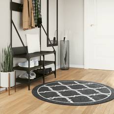 Carpets & Rugs vidaXL Black and Dark Grey Rug 120 cm Black