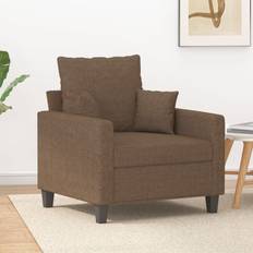 Meubels vidaXL Fauteuil 60 cm Stof Bruin