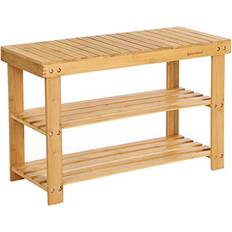 Bamboo Hallway Furniture & Accessories Songmics 3-Tier Shoe Rack