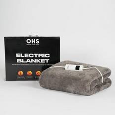 Teddy Fleece Heated Electric Blanket Throw Over Winter Heat