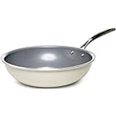 Beige Wok Pans Goodful Ceramic