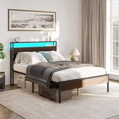 Sturdy bed frame Belleze Sturdy Metal Platform Bed Frame