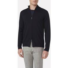 Oscar Jacobson Overtøj Oscar Jacobson Ariel Merino Wool Full-Zip Navy
