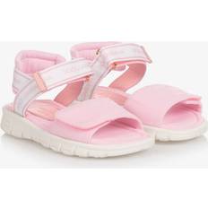 Dolce & Gabbana Girls Pink Dg Logo Sandals Pink