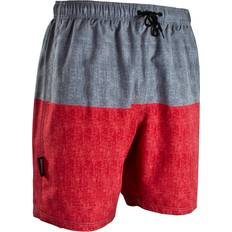 Rot Badehosen GUGGEN Mountain Badeshorts Rot Unifarben für Herren