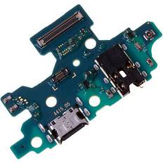 Clappio Charging Connector for Galaxy A41 USB Type-C and Micro and 3.5mm Jack Green