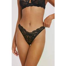 Nelly Underkläder Nelly Trosor Svart Clarity Half Thong Underkläder Panties