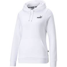 Puma Women Jumpers Puma Essentials logo hoodie in whiteXS