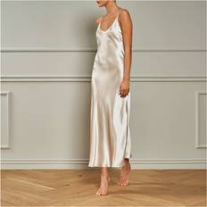 Donna Vestaglie Cascade Long Nightgown Champagne