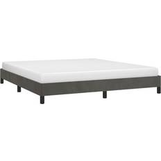 Beds & Mattresses vidaXL Bed Frame Upholstered Platform Bed Slats Support Velvet